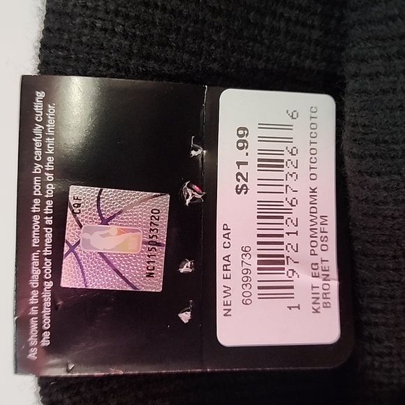 NWT Mens Brooklyn Nets Beanie Hat - Picture 3 of 3